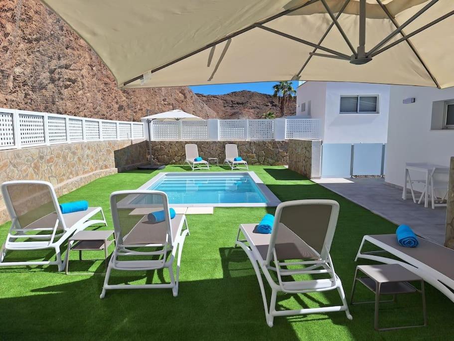 Malibu Mogan Secret Pool Villa - Piscina Privada Y Climatizada - Exclusive Heated Pool La Playa de Tauro Zewnętrze zdjęcie